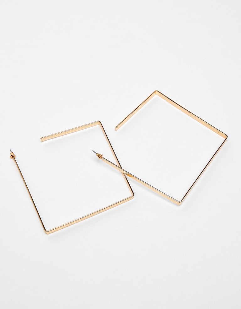 Square Hoop Earrings - Image 2