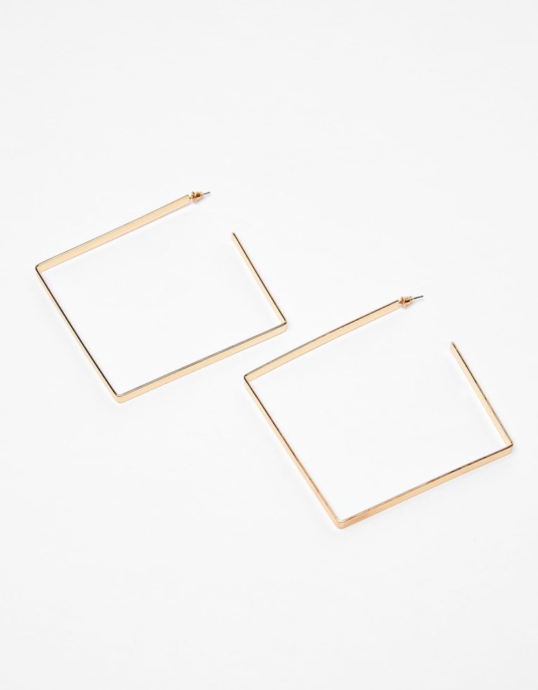 Square Hoop Earrings - Image 4