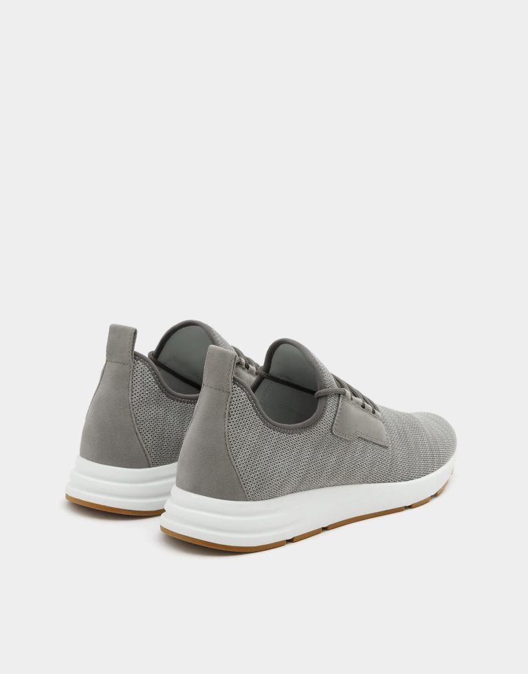 Grey mesh sock sneakers - Image 4