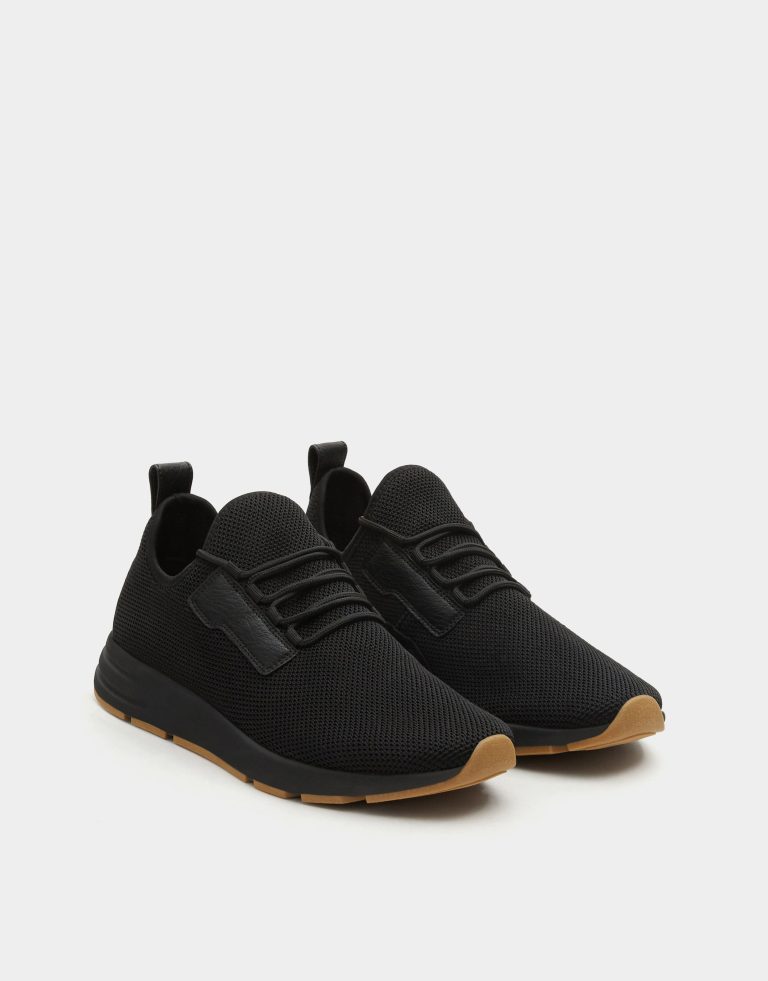 Black mesh sock sneakers - Image 2