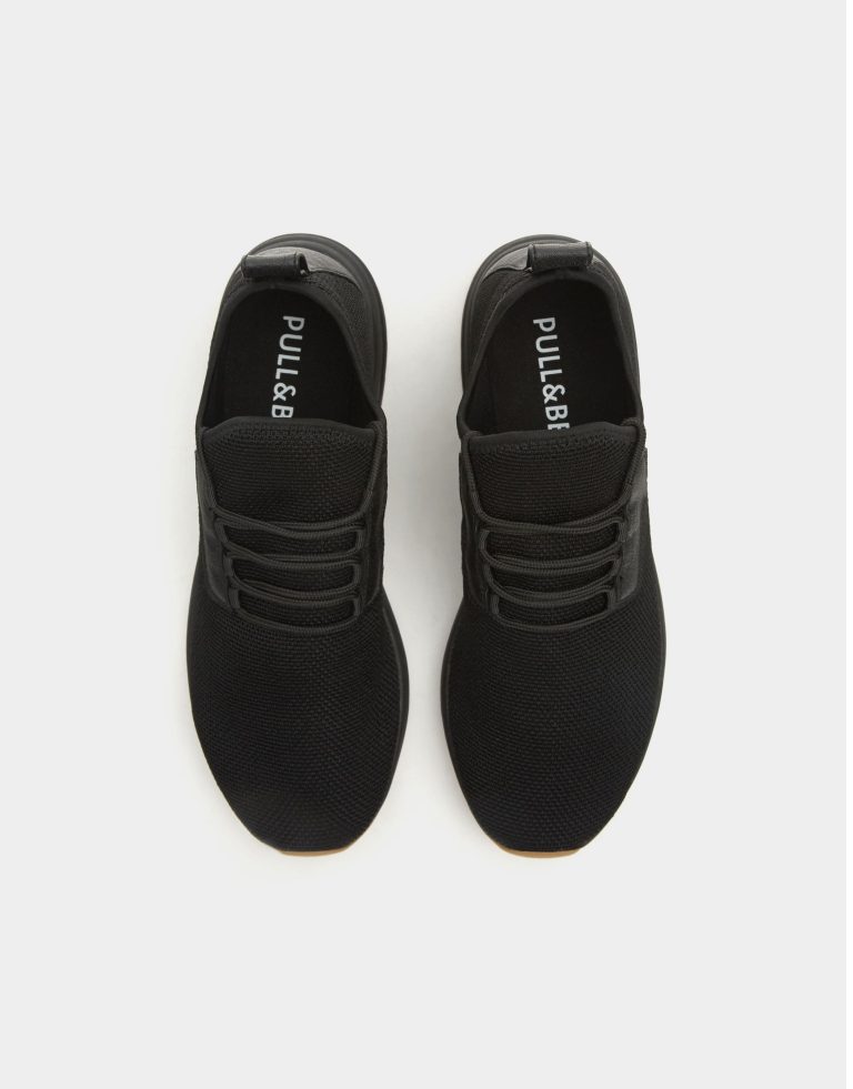 Black mesh sock sneakers - Image 4